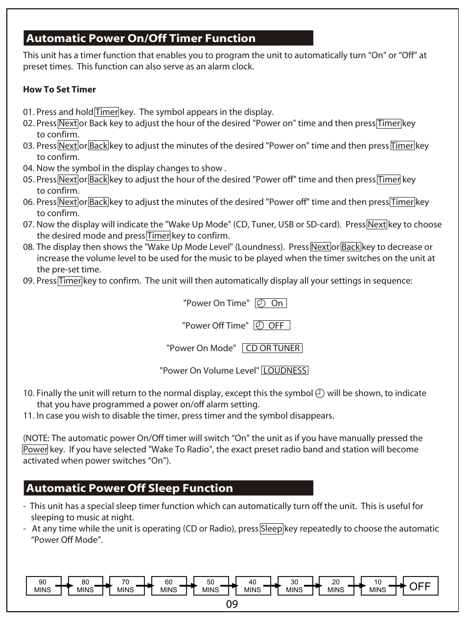 AUVI Technologies HI-FI VERTICAL CD/MP3 SHELF SYSTEM MSW1150 User Manual | Page 10 / 23