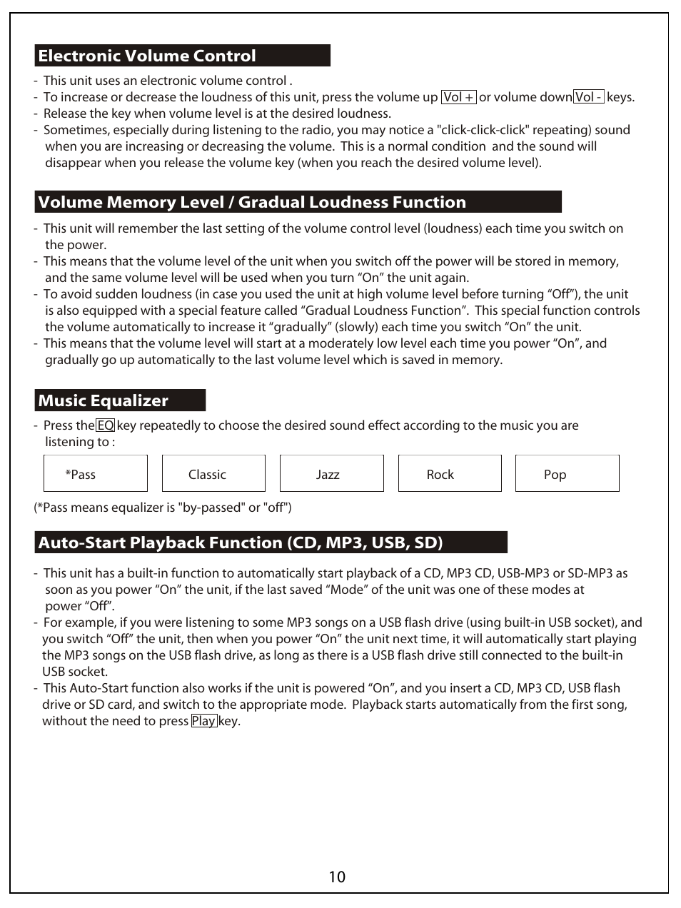 AUVI Technologies HI-FI VERTICAL CD/MP3 SHELF SYSTEM MSW1150 User Manual | Page 11 / 23