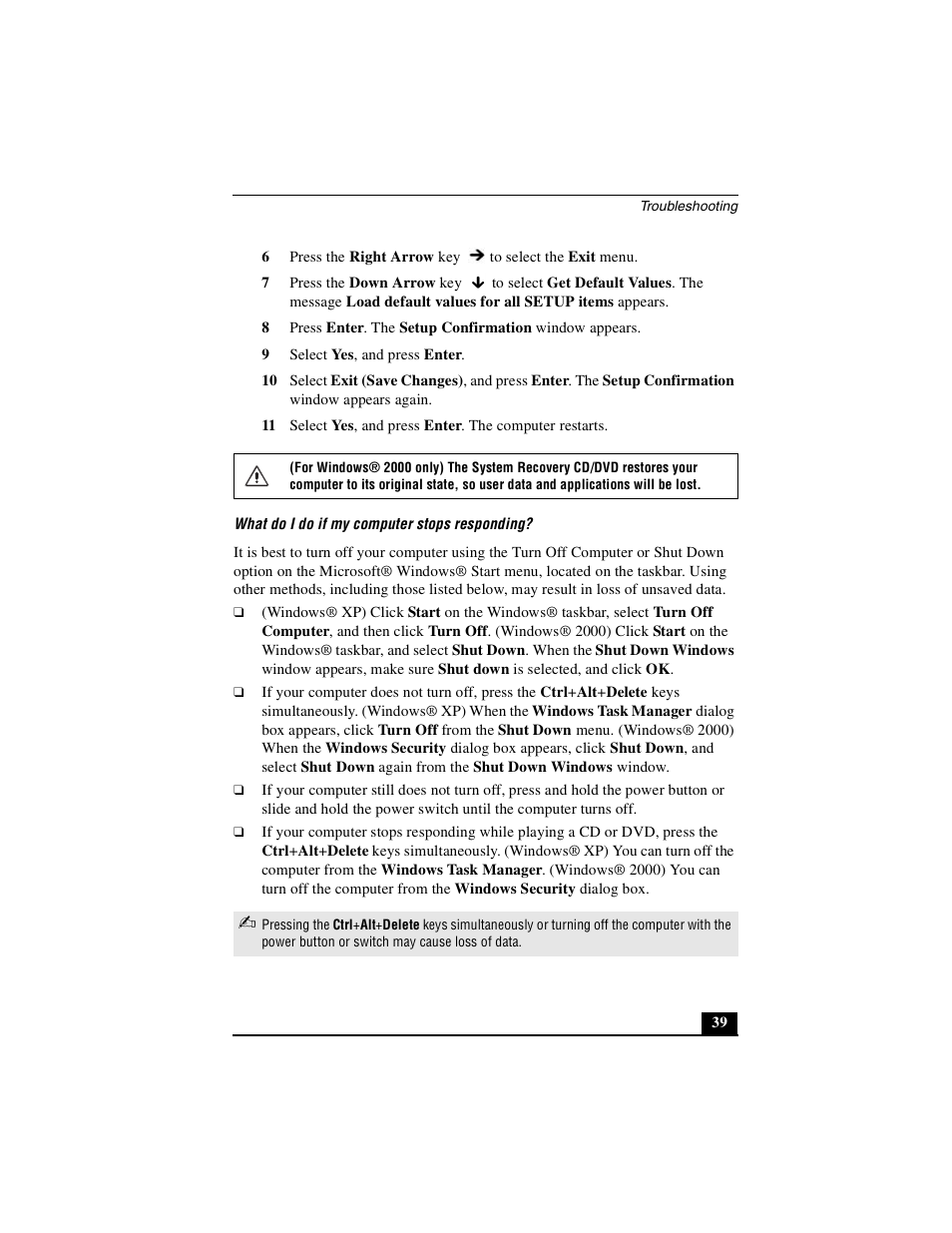 Sony PCG-GRT250 User Manual | Page 39 / 44
