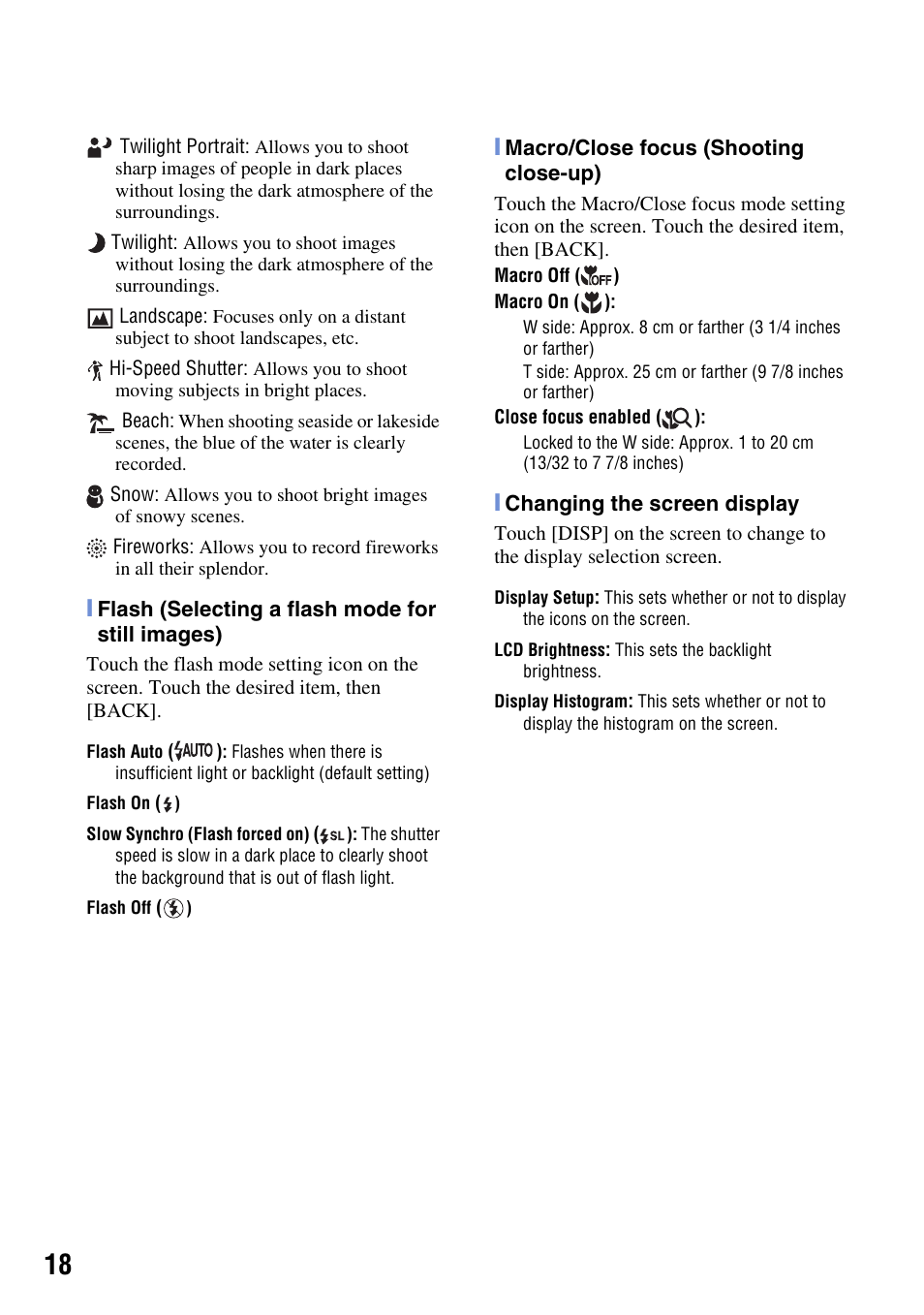 Sony DSC-T2 User Manual | Page 18 / 44