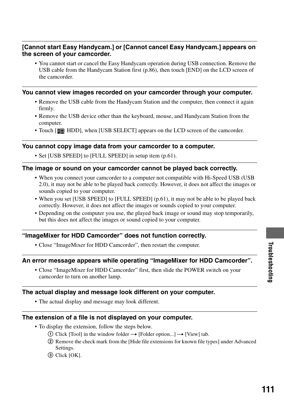 Sony DCR-SR40 User Manual | Page 111 / 132