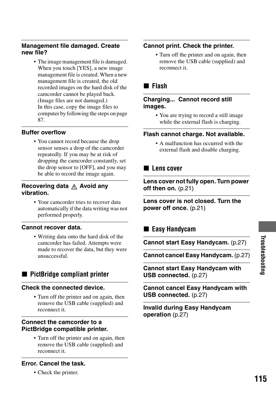 Sony DCR-SR40 User Manual | Page 115 / 132