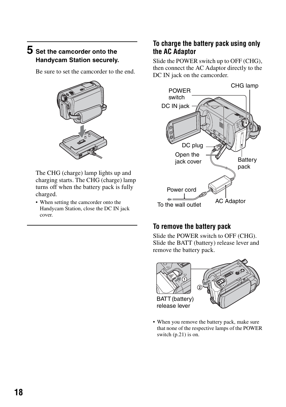 Sony DCR-SR40 User Manual | Page 18 / 132