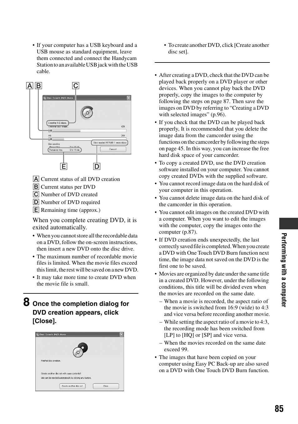 Sony DCR-SR40 User Manual | Page 85 / 132