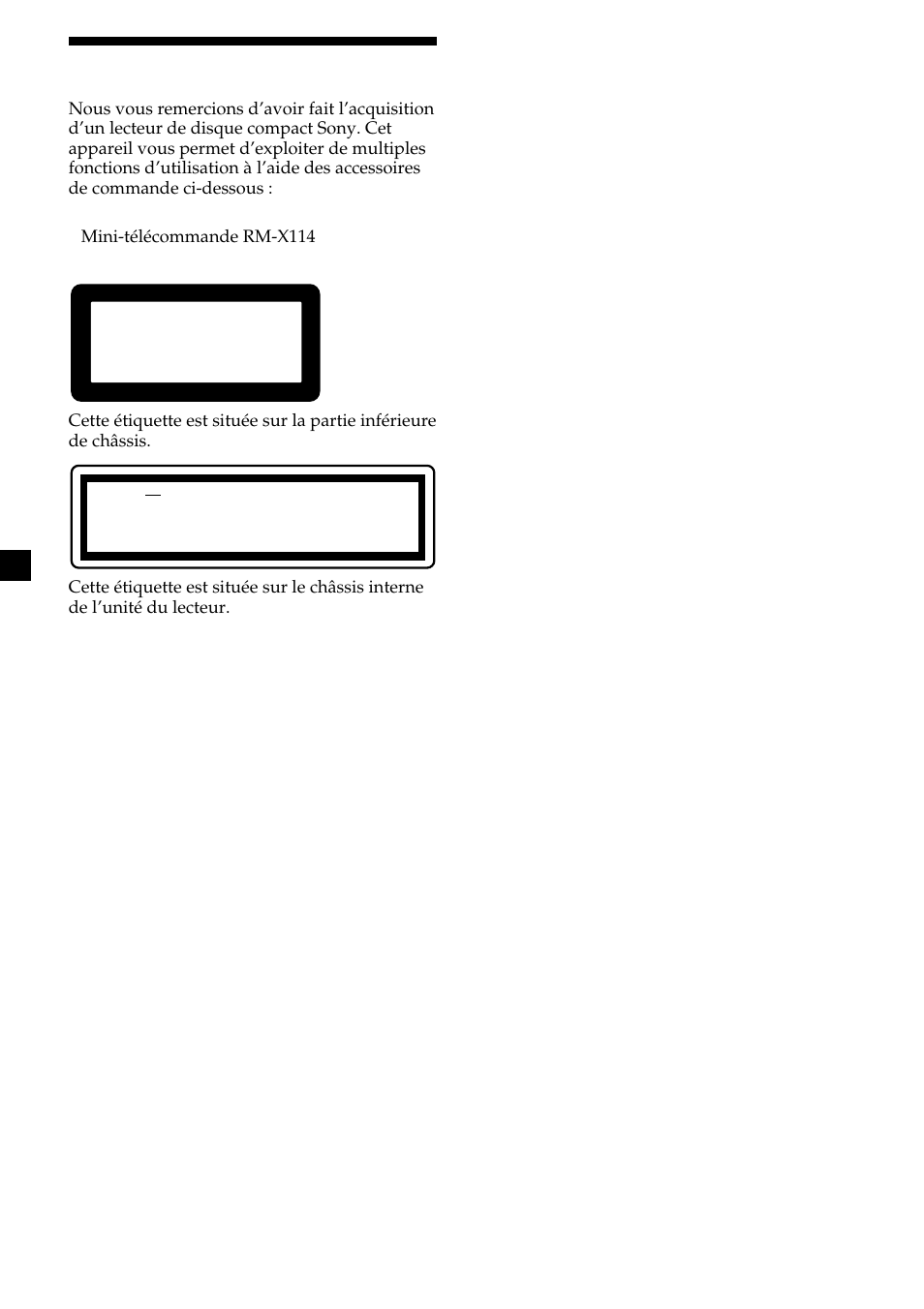 2félicitations | Sony CDX-L450V User Manual | Page 20 / 56