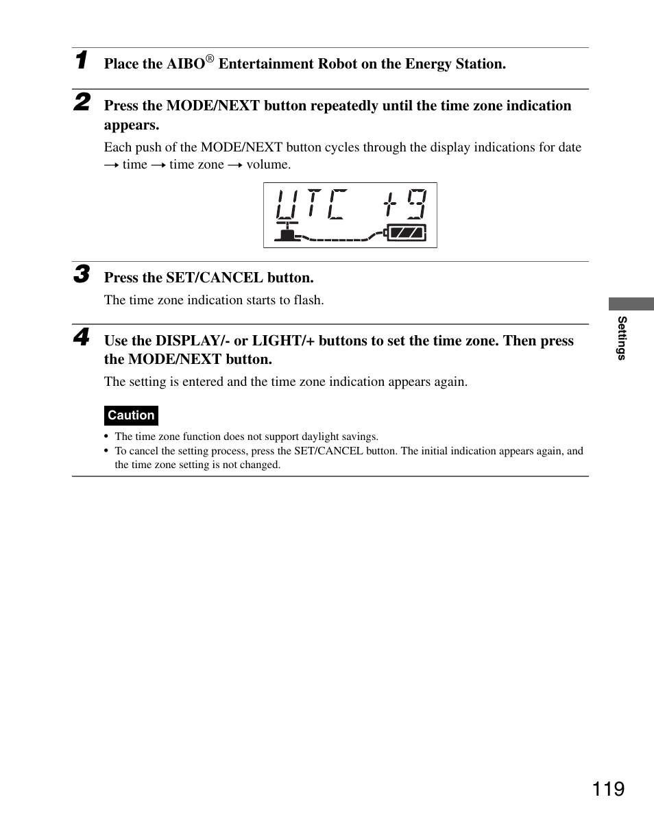 Sony ERS-7M3 User Manual | Page 119 / 164