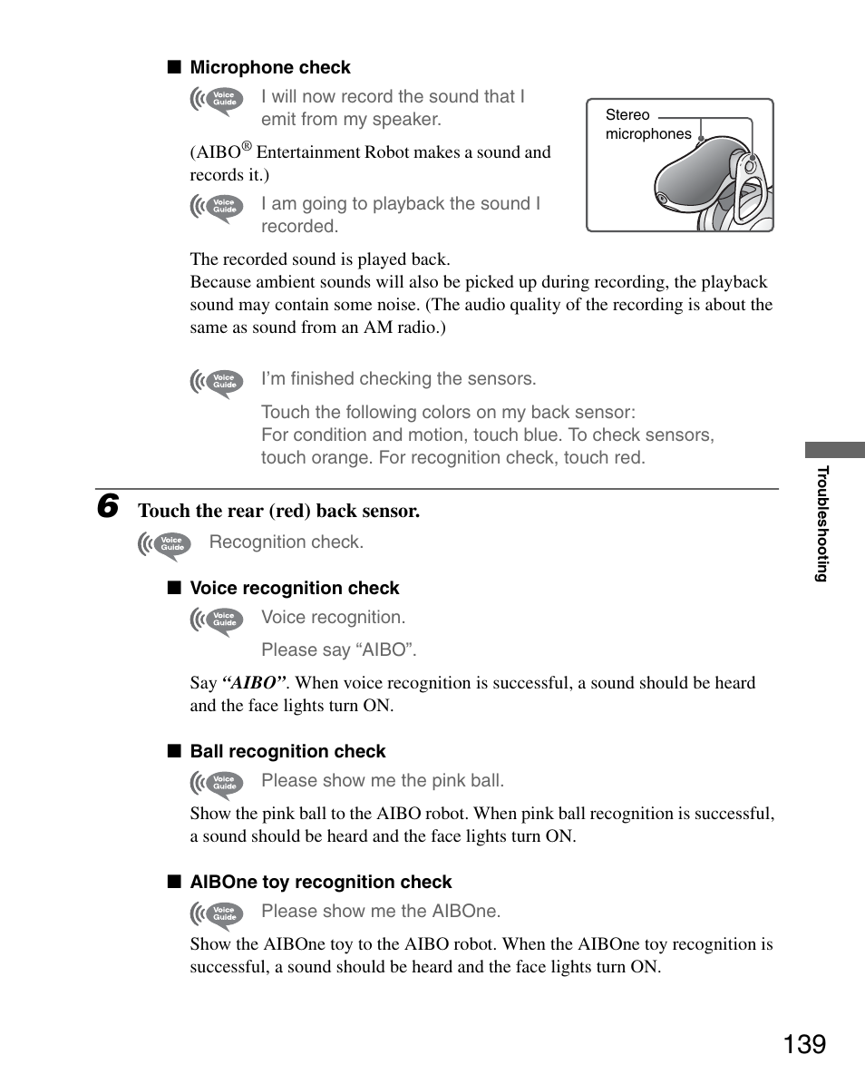 Sony ERS-7M3 User Manual | Page 139 / 164