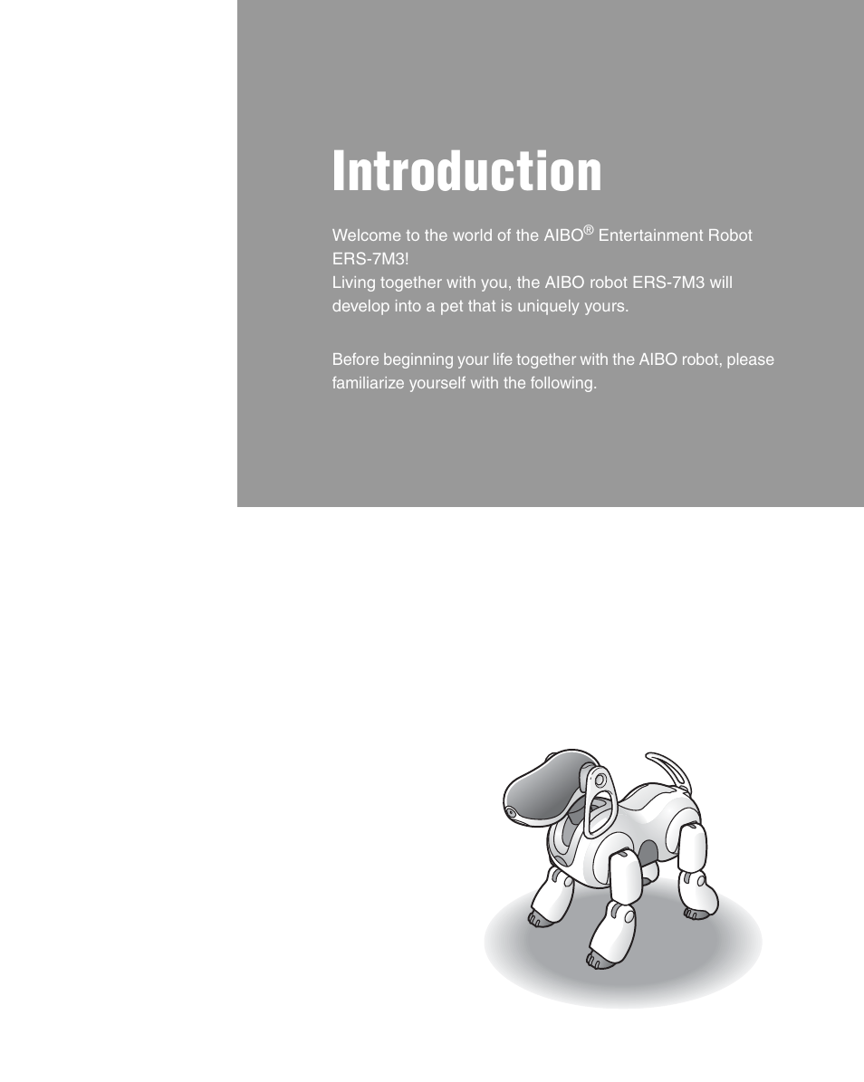Sony ERS-7M3 User Manual | Page 15 / 164