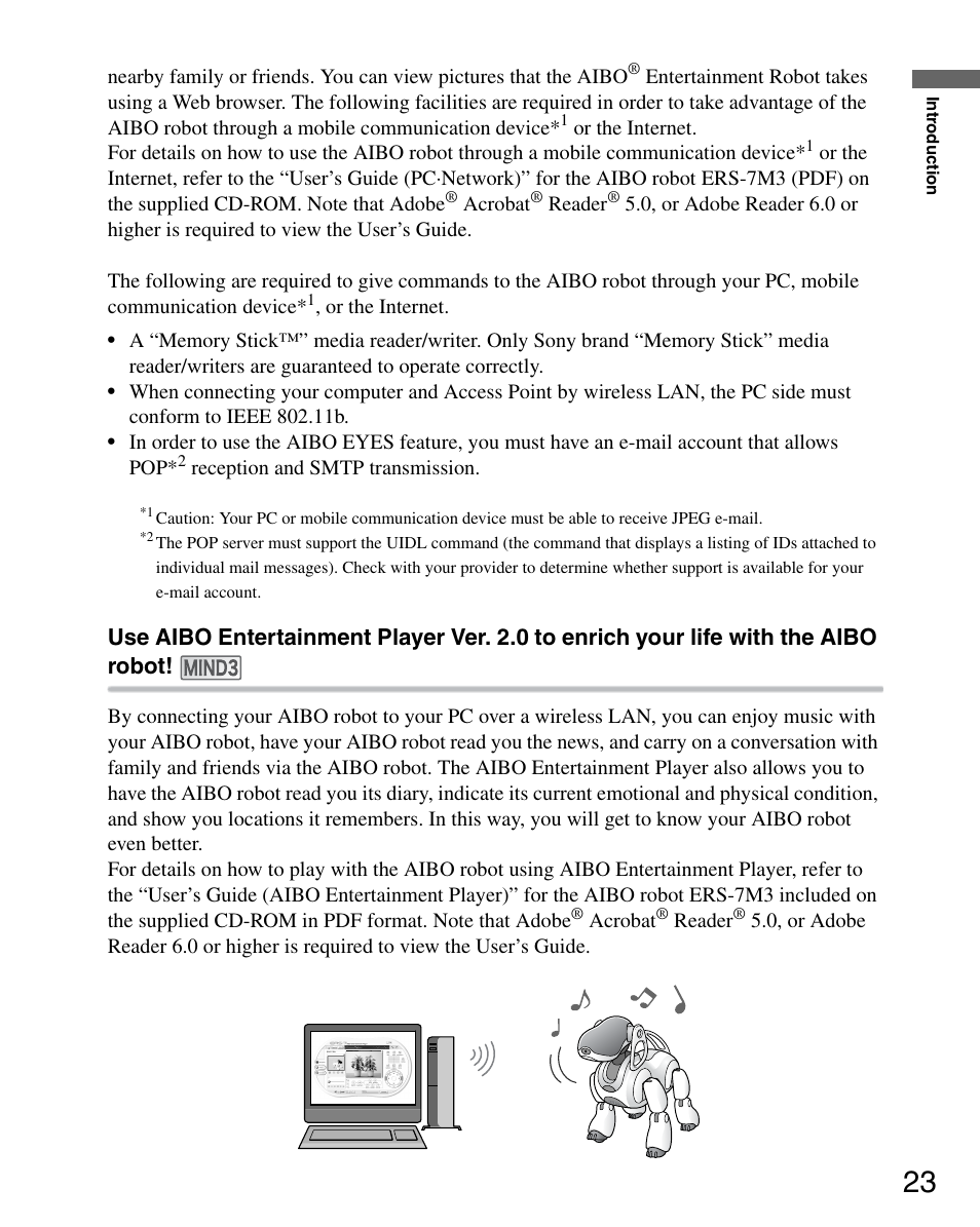 Sony ERS-7M3 User Manual | Page 23 / 164
