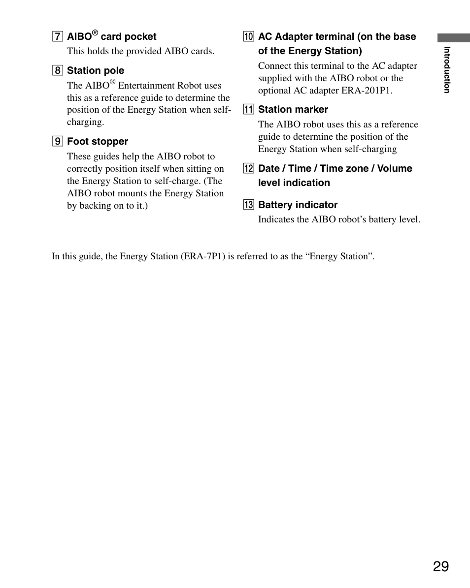 Sony ERS-7M3 User Manual | Page 29 / 164