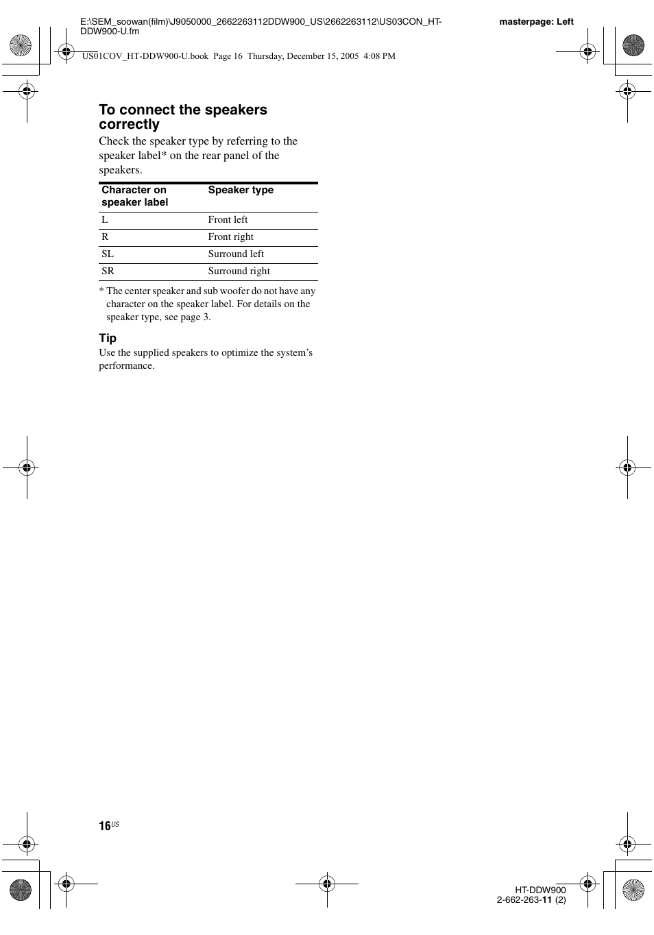 Sony HT-DDW900 User Manual | Page 16 / 76