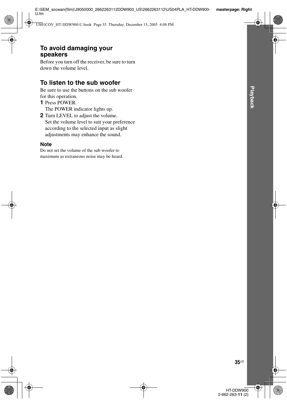 Sony HT-DDW900 User Manual | Page 35 / 76
