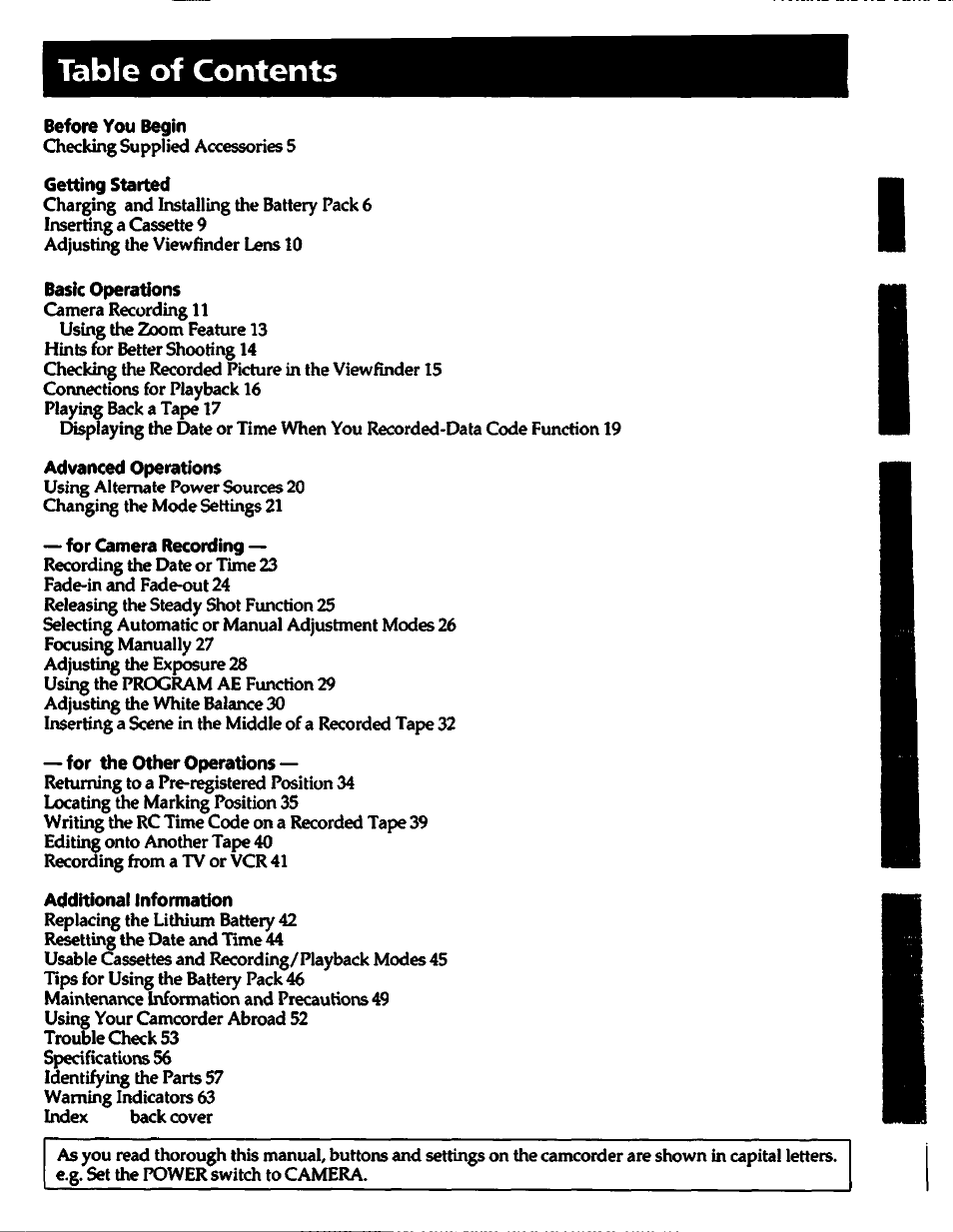 Sony CCD-TR700 User Manual | Page 3 / 64
