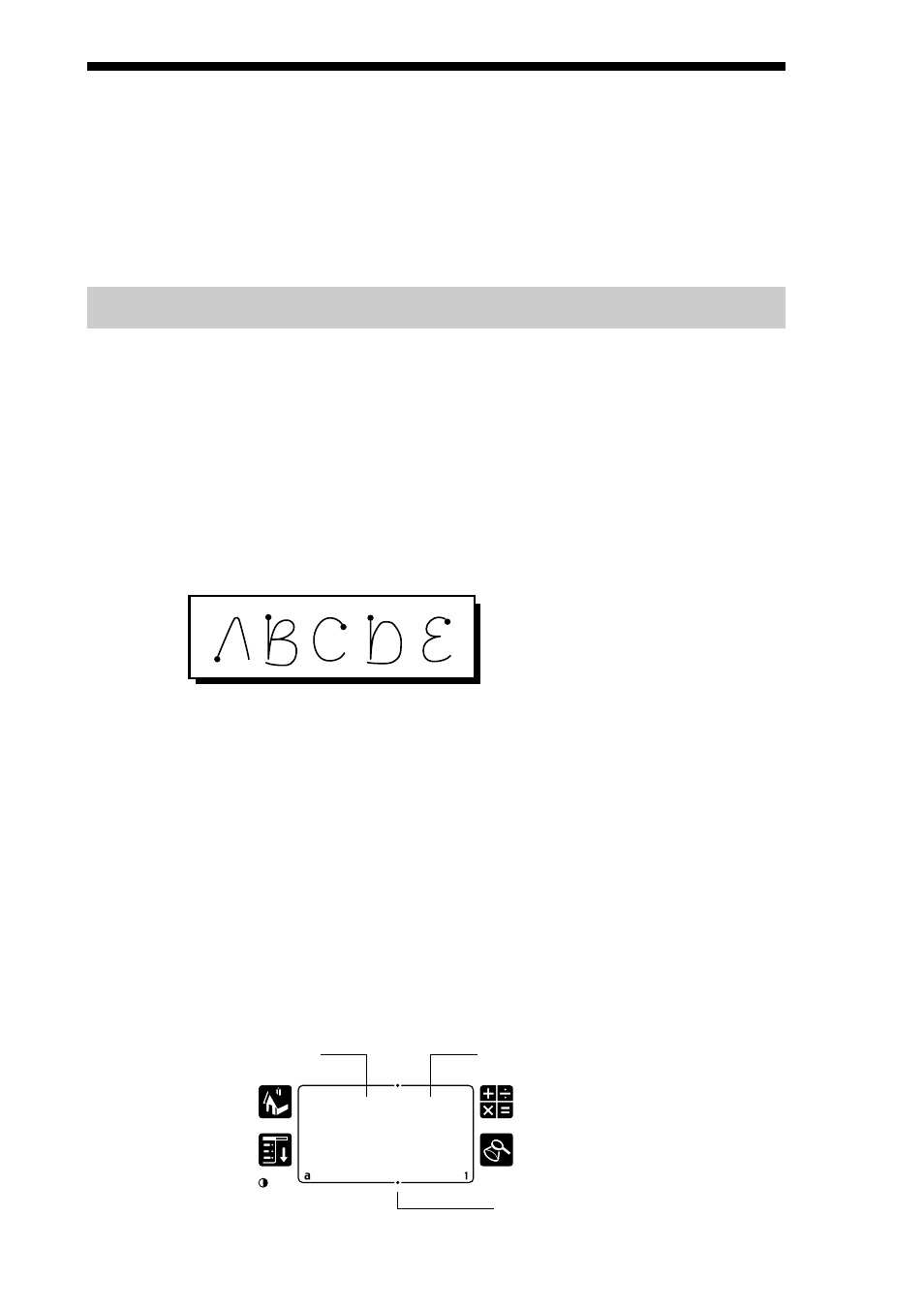 Using graffiti writing to enter data, Writing graffiti characters, Using graffiti writing to | Enter data | Sony PEG-S300 User Manual | Page 22 / 40