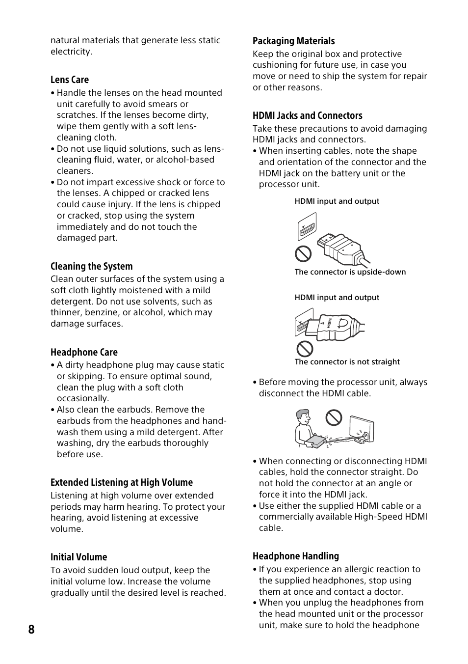 Sony HMZ-T3W User Manual | Page 8 / 52