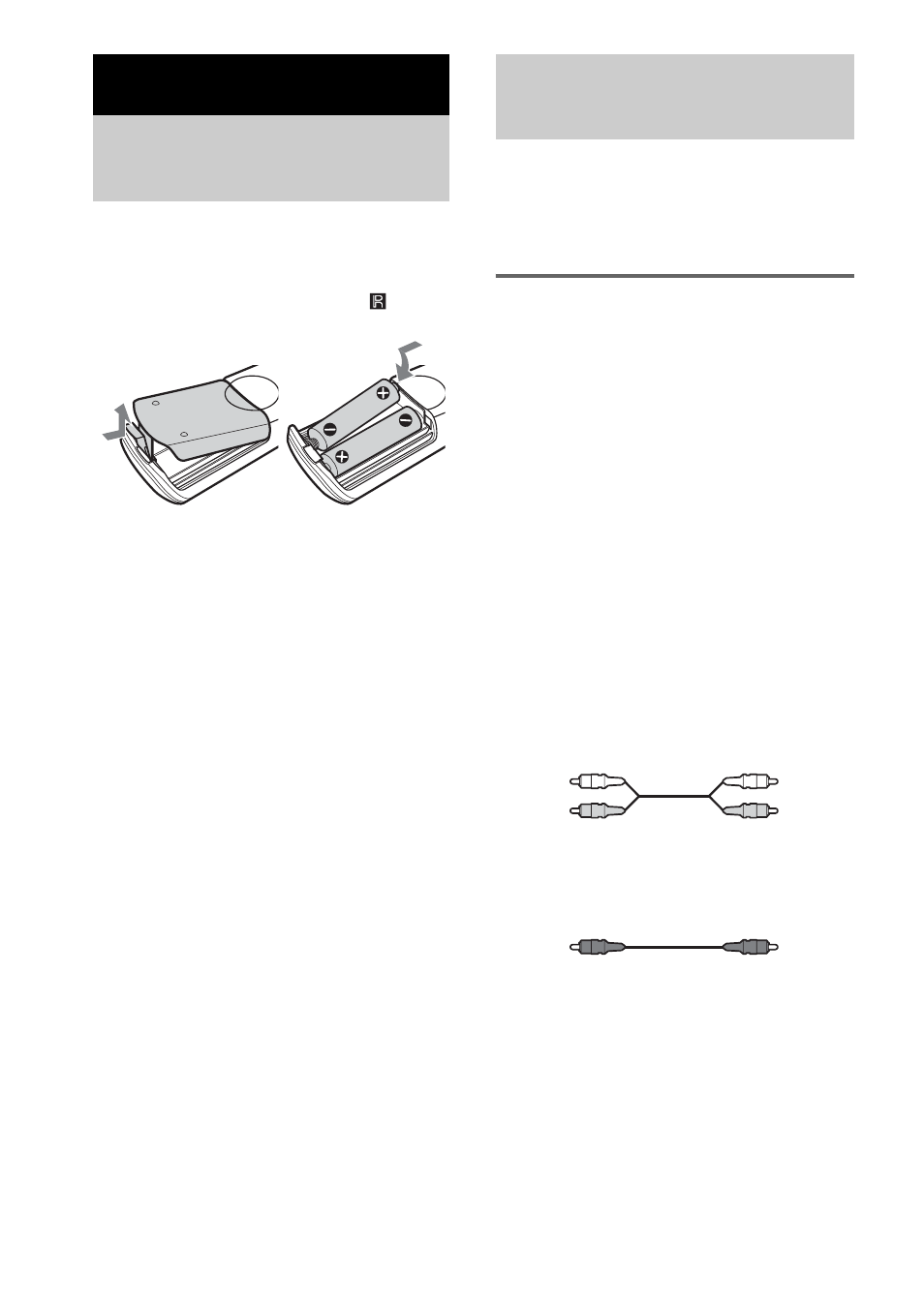 Getting started, Inserting batteries into the remote, Hooking up the audio components | Connecting a multi-channel amplifier | Sony SCD-CE595 User Manual | Page 6 / 24