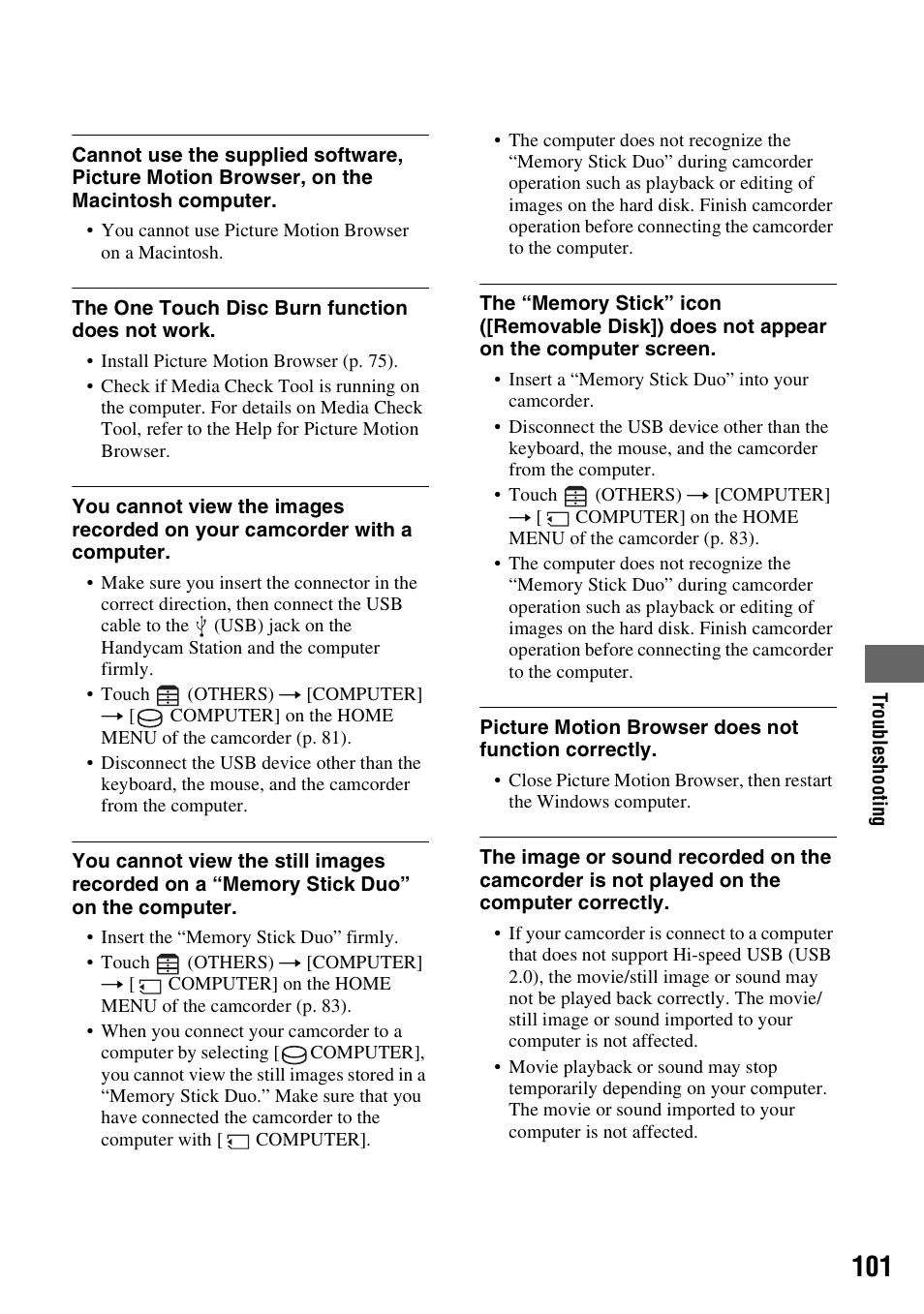Sony DCR-SR300C User Manual | Page 101 / 131