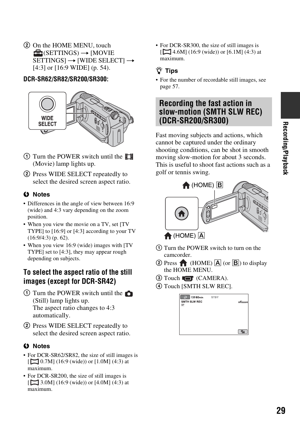 Sony DCR-SR300C User Manual | Page 29 / 131