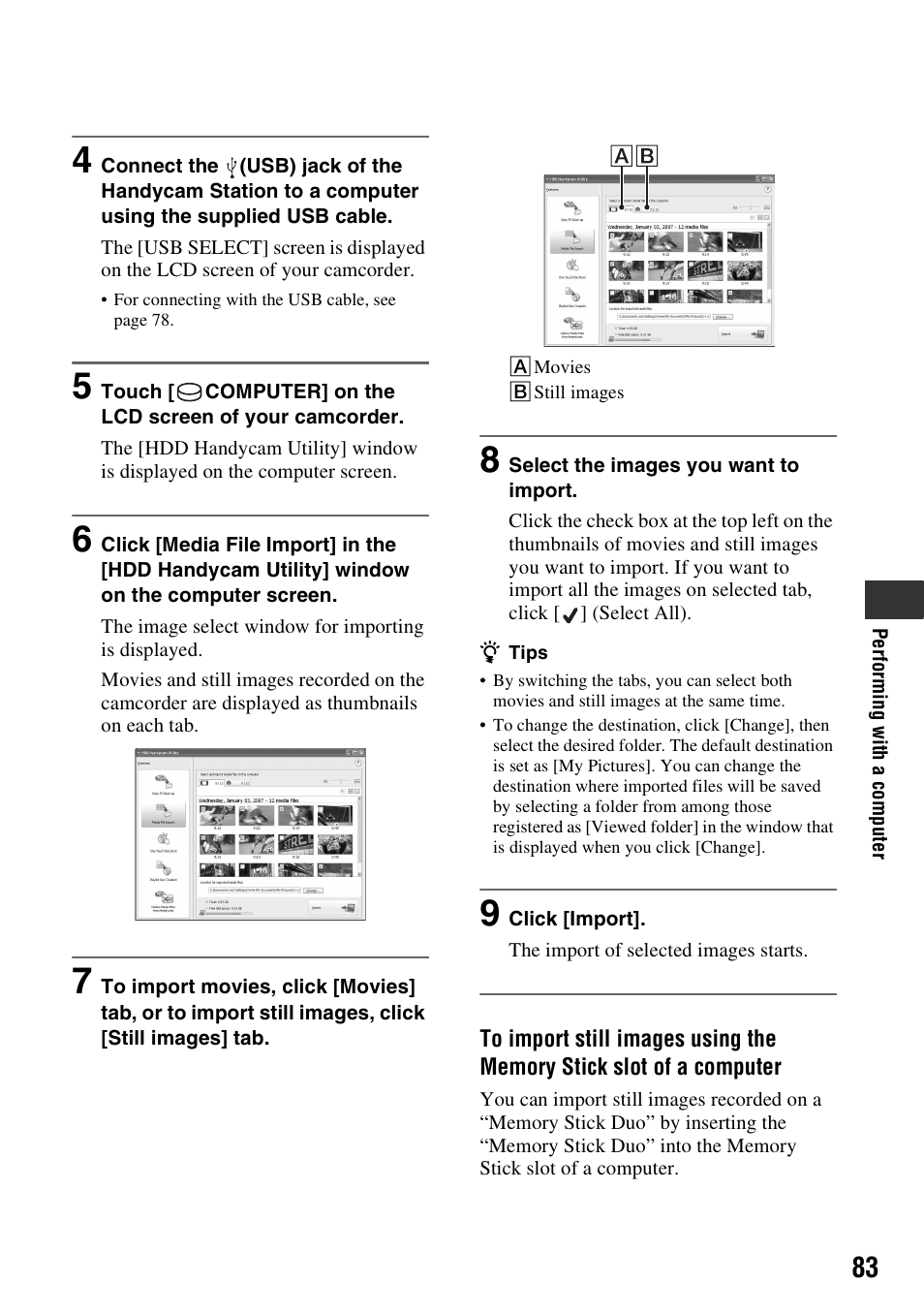 Sony DCR-SR300C User Manual | Page 83 / 131