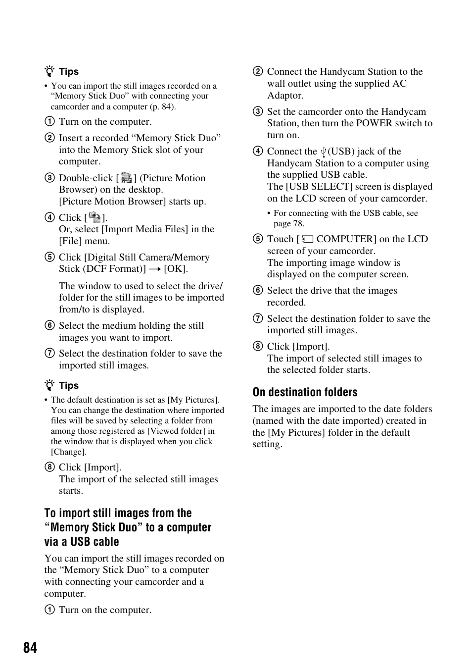 Sony DCR-SR300C User Manual | Page 84 / 131