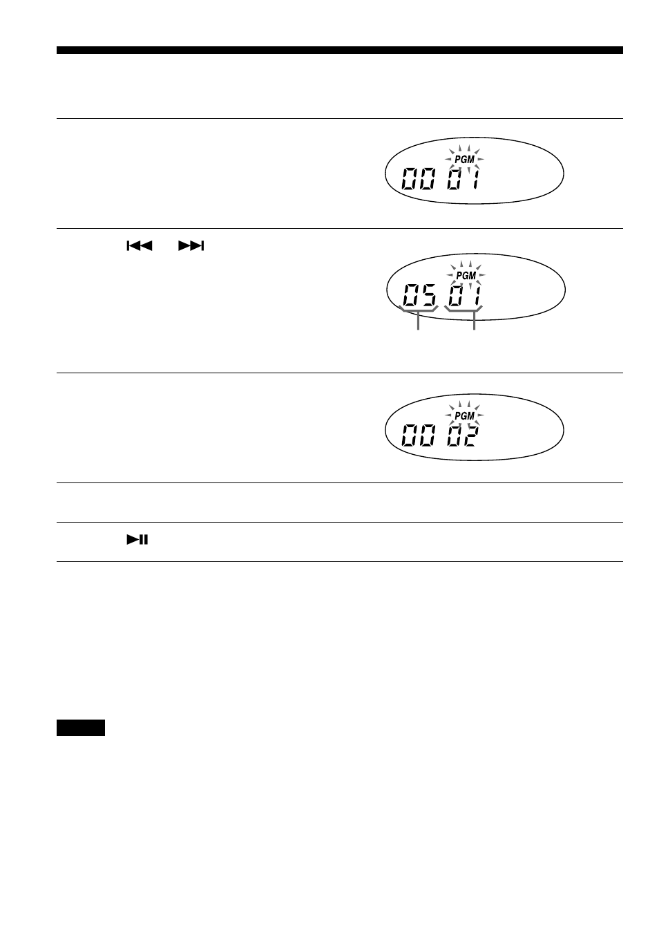 Playing tracks in your favorite order (pgm play), Playing tracks in your favorite order, Pgm play) | Sony D-EJ725 User Manual | Page 10 / 24