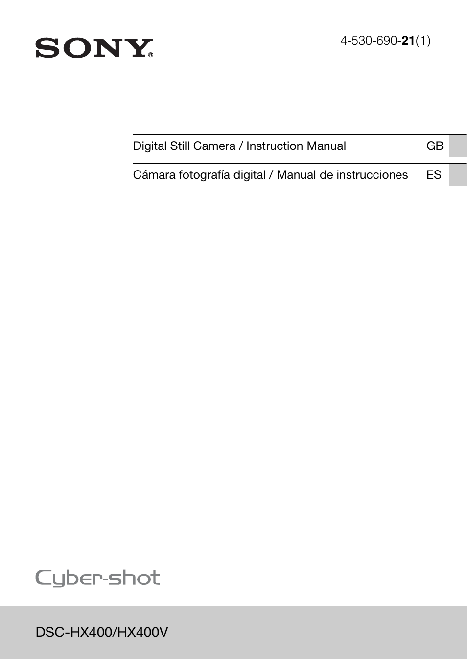 Sony DSC-HX400V User Manual | 80 pages