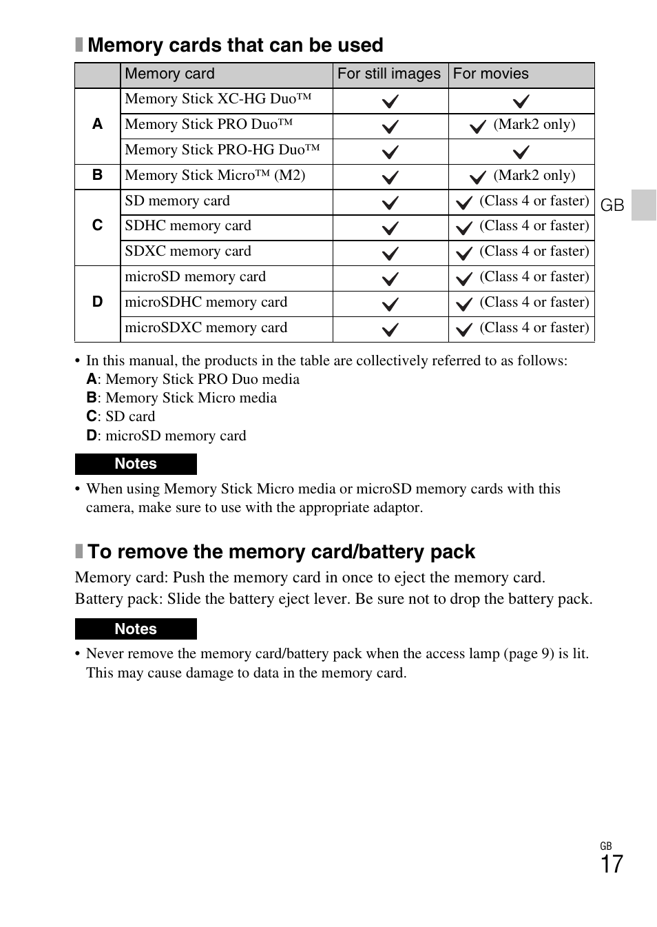 Sony DSC-HX400V User Manual | Page 17 / 80