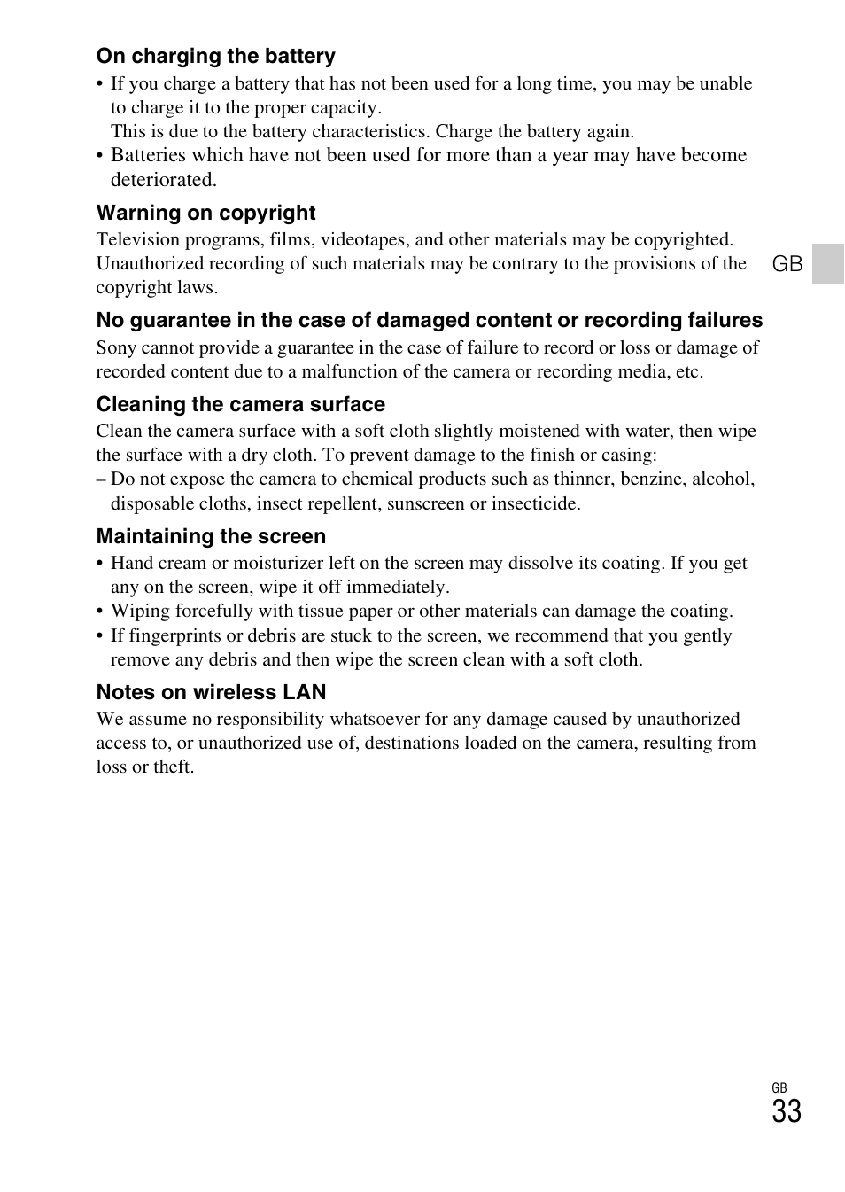 Sony DSC-HX400V User Manual | Page 33 / 80