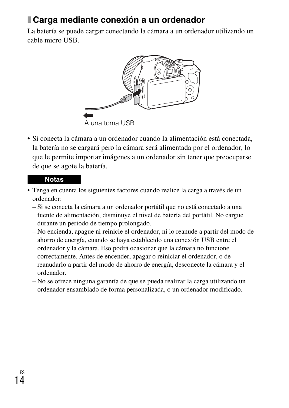 Xcarga mediante conexión a un ordenador | Sony DSC-HX400V User Manual | Page 50 / 80