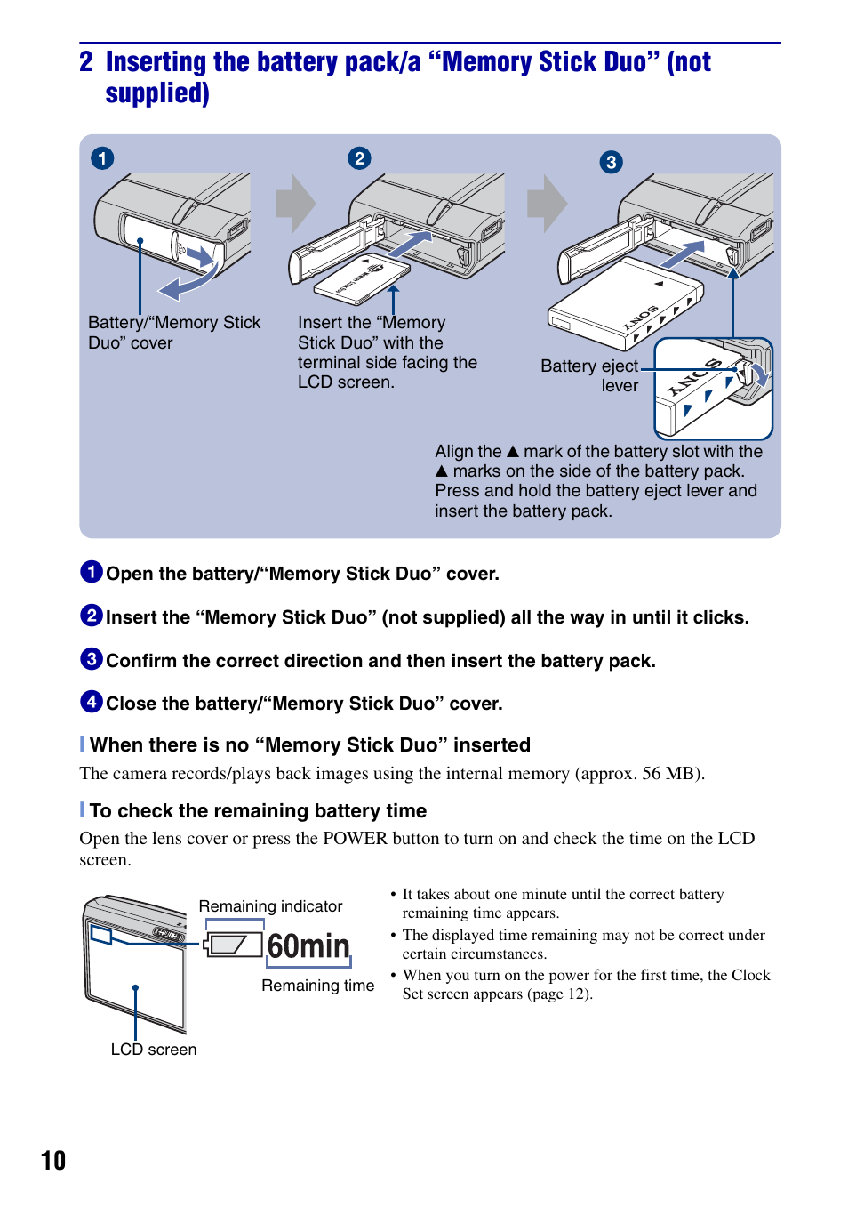 Sony DSC-T50 User Manual | Page 10 / 32