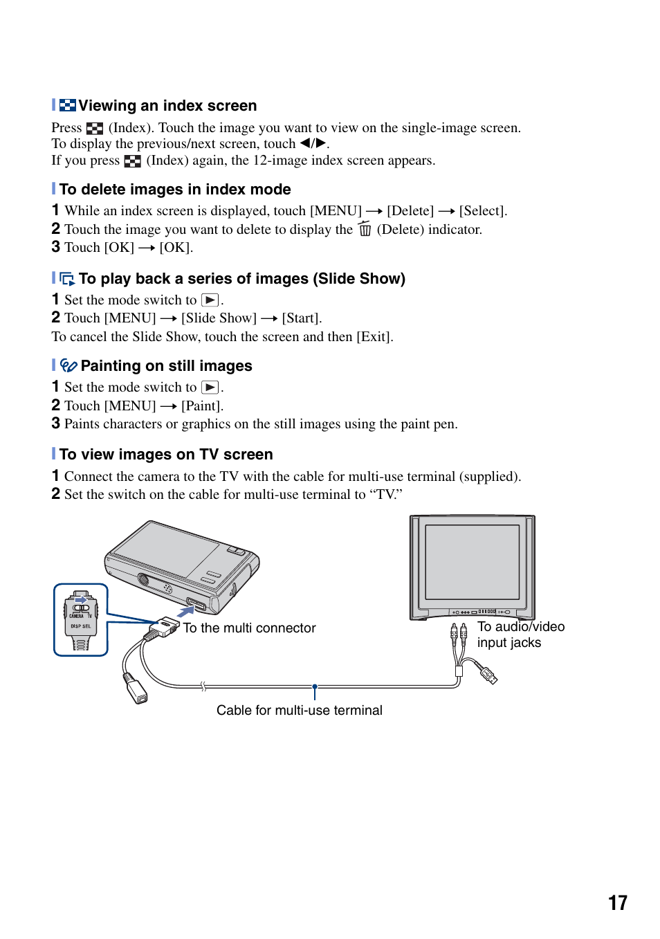 Sony DSC-T50 User Manual | Page 17 / 32