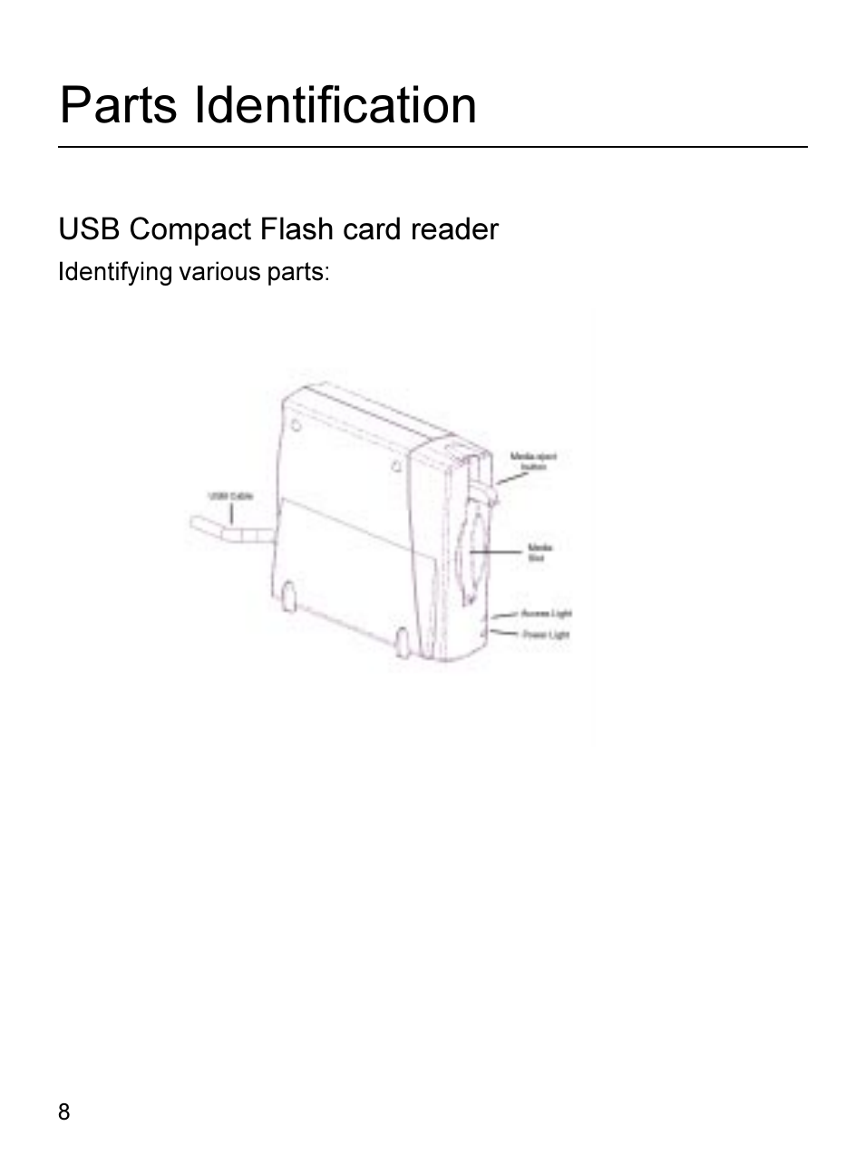 Parts identification | Apricorn 09N0692 User Manual | Page 8 / 20