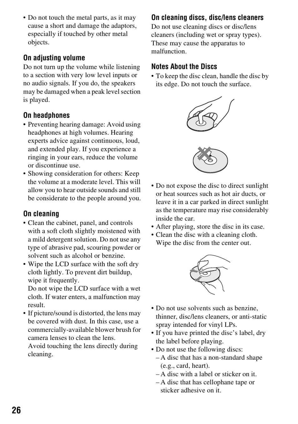 Sony DVP-FX950 User Manual | Page 26 / 40