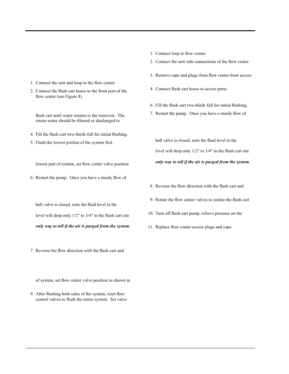 Flushing & charging (continued) | AMABILIA DOUBLE O-RING GEOTHERMAL FLOW CENTERS DORFC-2 User Manual | Page 22 / 30
