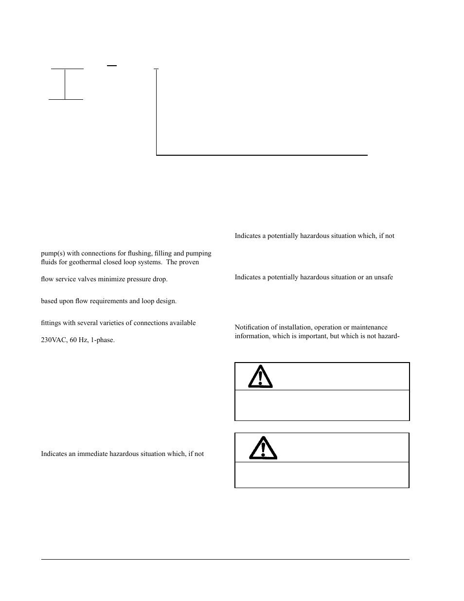 Warning, Caution | AMABILIA DOUBLE O-RING GEOTHERMAL FLOW CENTERS DORFC-2 User Manual | Page 4 / 30
