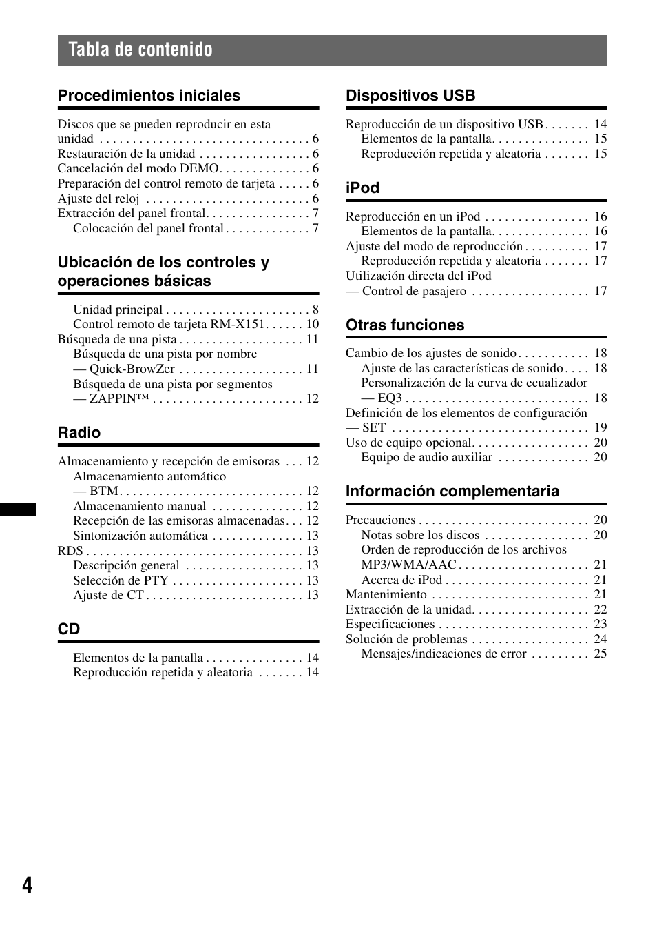 Sony CDX GT54UIW User Manual | Page 54 / 80
