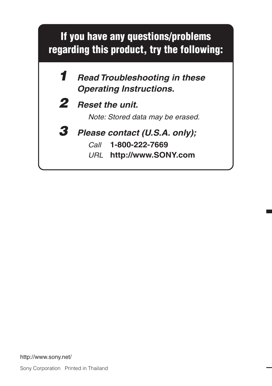 Sony CDX GT54UIW User Manual | Page 80 / 80