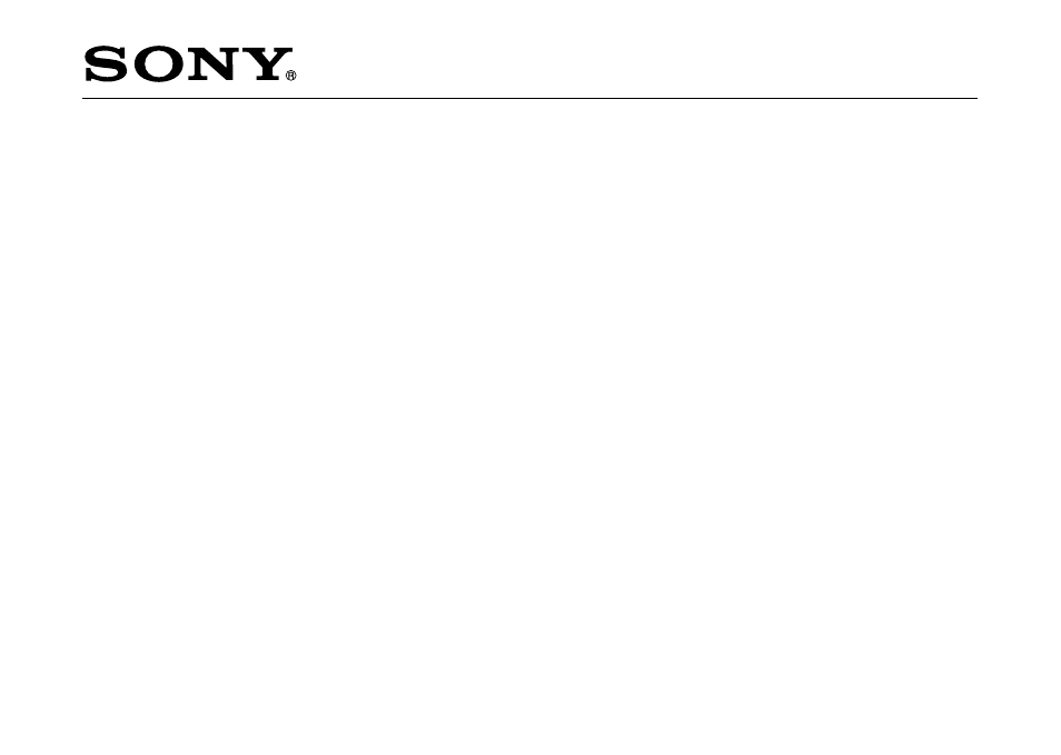 Sony MVC-CD500 User Manual | 1 page