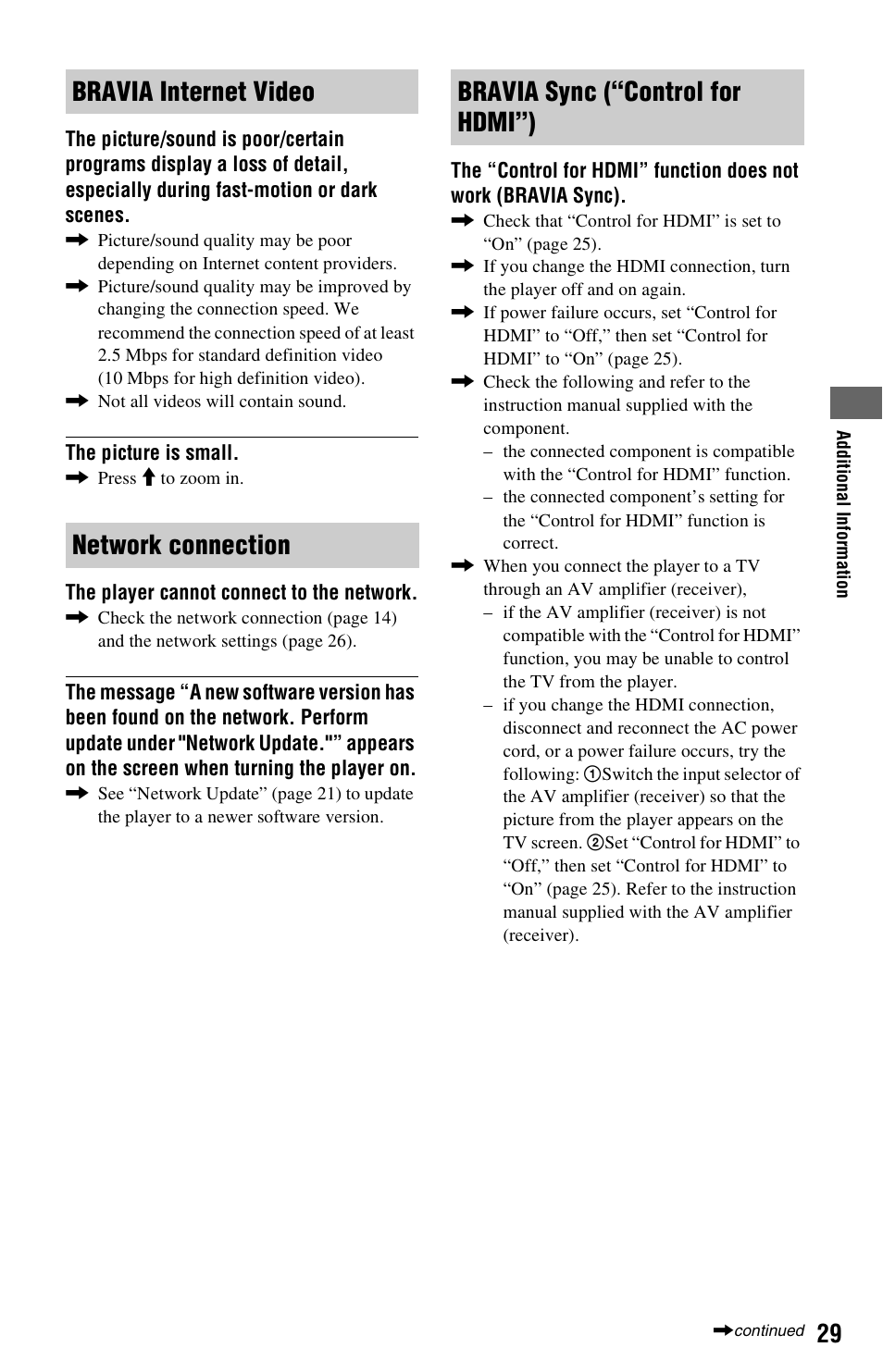 Sony BDP-S470 User Manual | Page 29 / 39