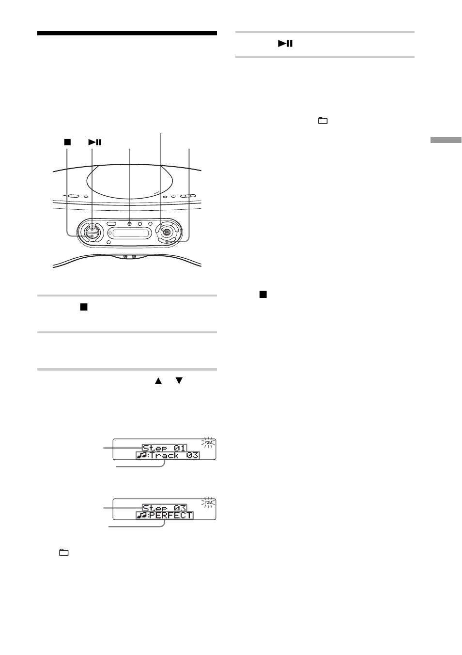 Creating your own program (program play), Creating your own program, Program play) | Sony ZS-SN10 User Manual | Page 19 / 36