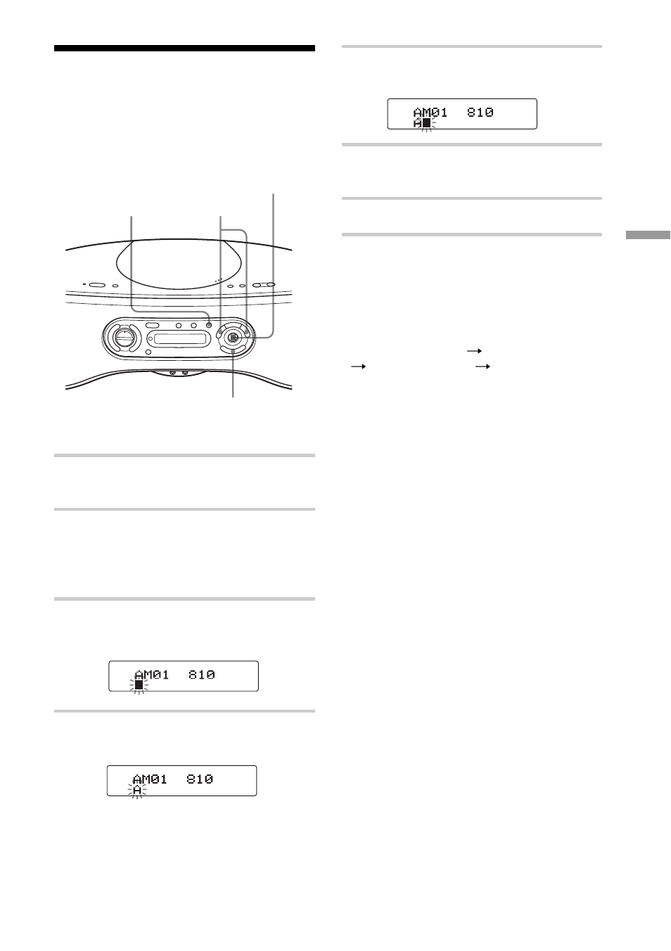 Labeling the preset stations | Sony ZS-SN10 User Manual | Page 23 / 36