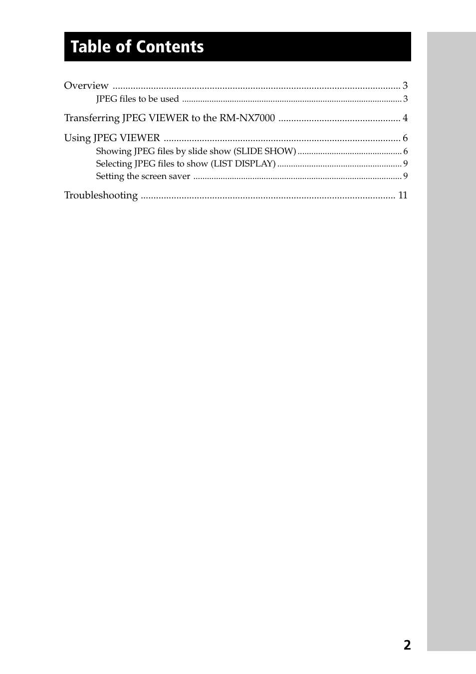 Sony RM-NX7000 User Manual | Page 2 / 12