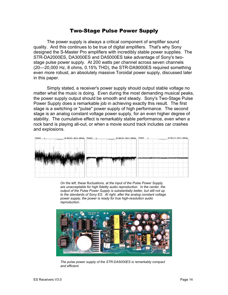 Two-stage pulse power supply | Sony STR-DA1000ES User Manual | Page 14 / 33