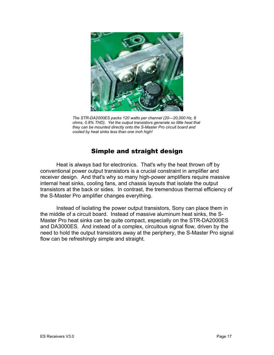Simple and straight design | Sony STR-DA1000ES User Manual | Page 17 / 33
