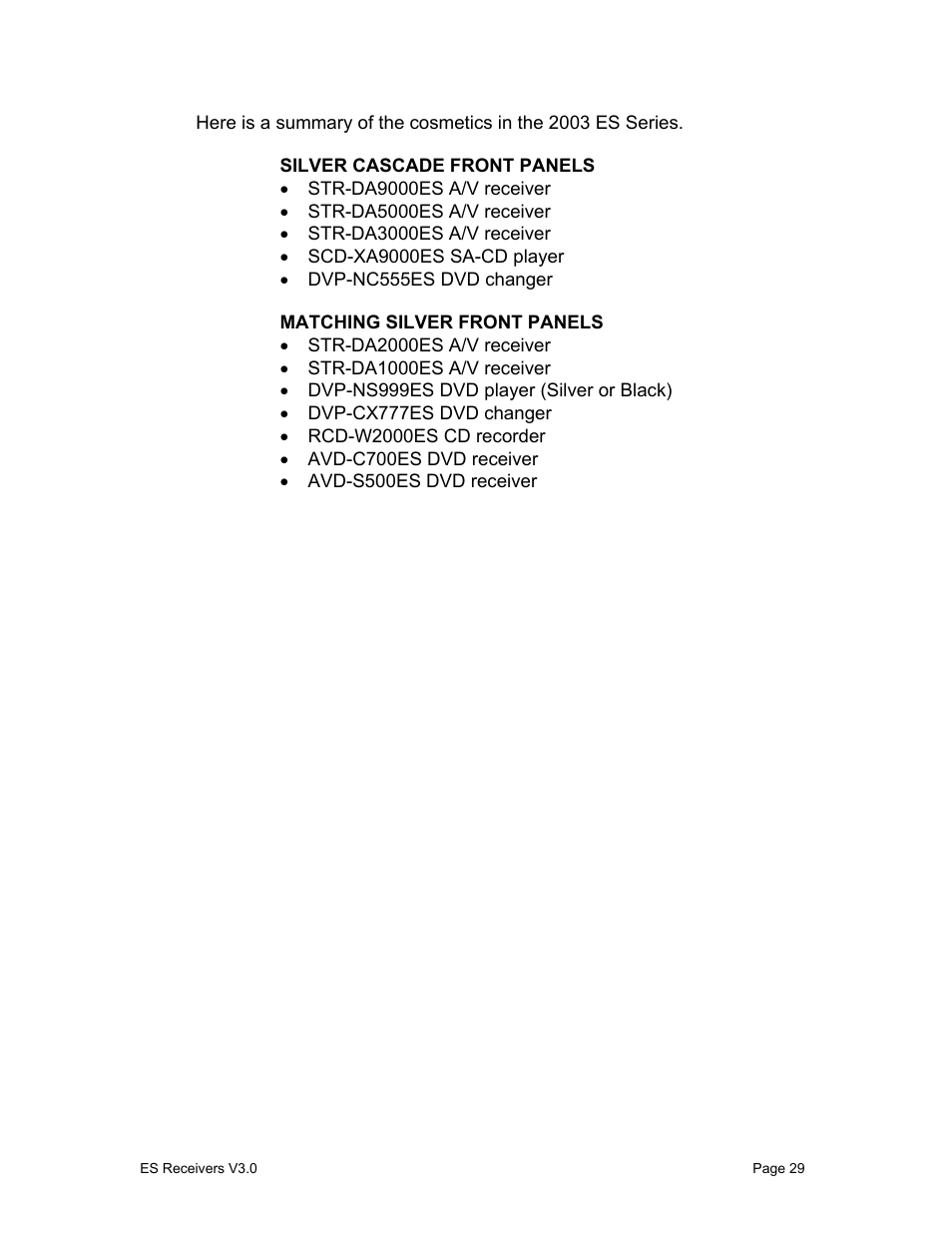 Sony STR-DA1000ES User Manual | Page 29 / 33