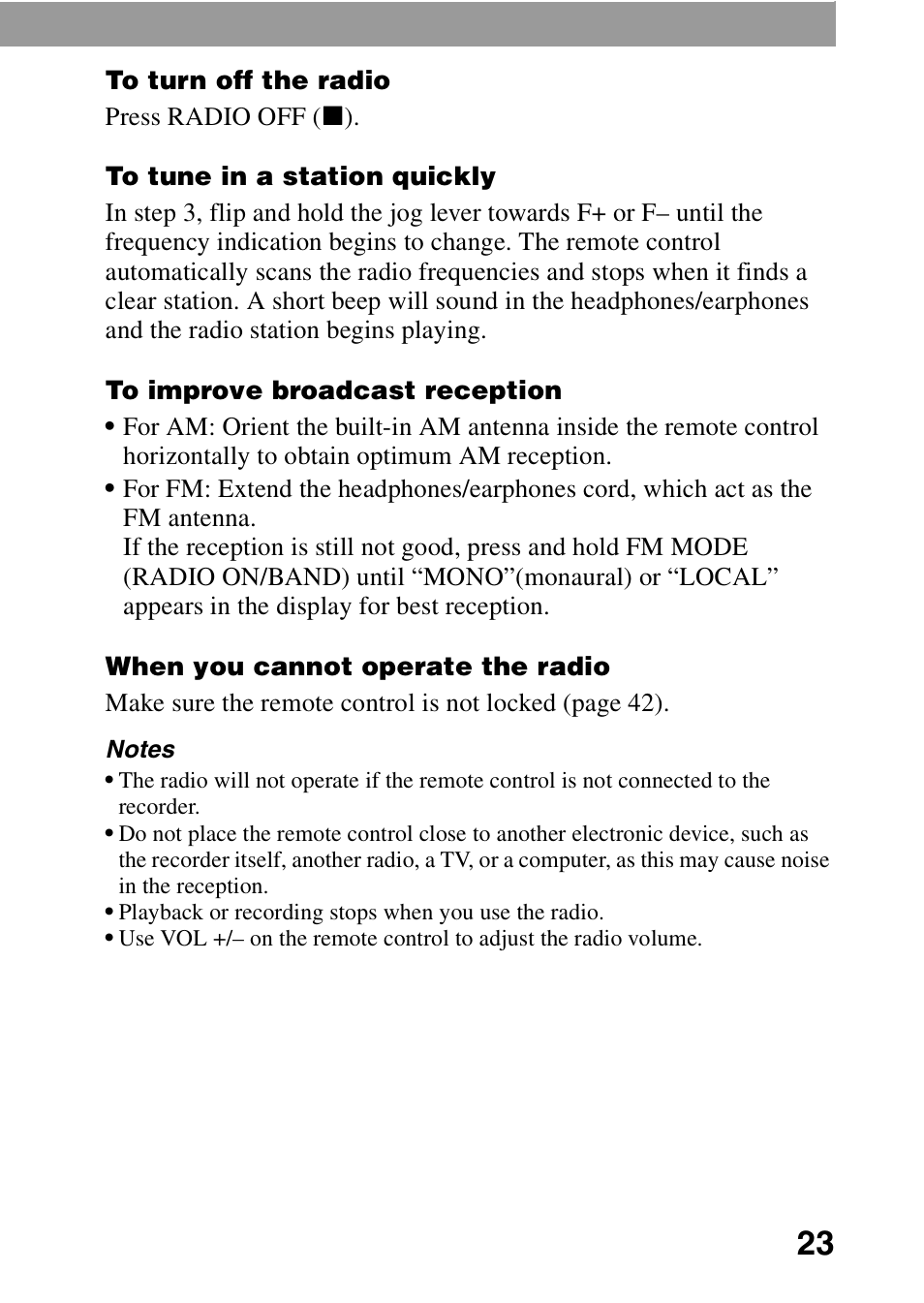 Sony MZ-G750 User Manual | Page 23 / 76