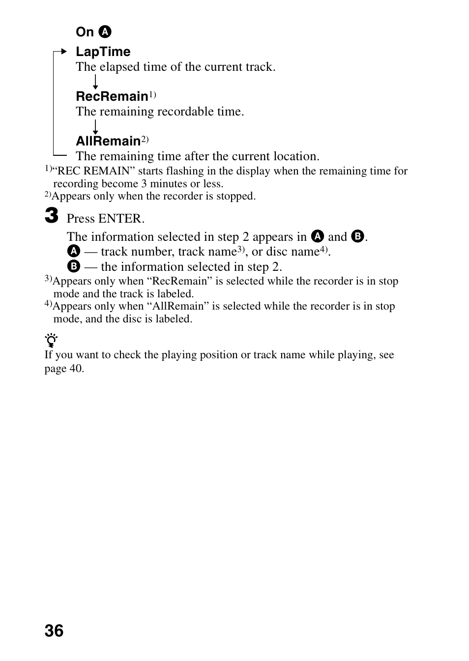 Sony MZ-G750 User Manual | Page 36 / 76