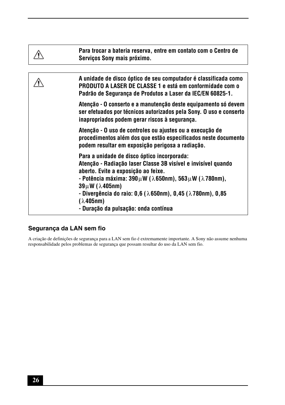 Sony VPCF21AFX User Manual | Page 26 / 32