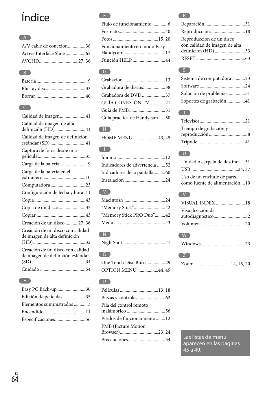Índice | Sony HDR-XR100 User Manual | Page 128 / 130