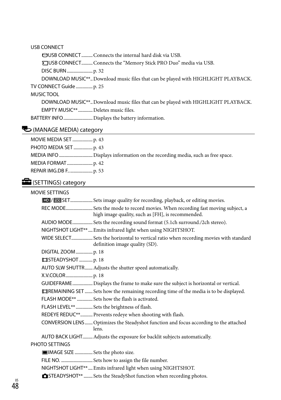 Sony HDR-XR100 User Manual | Page 48 / 130